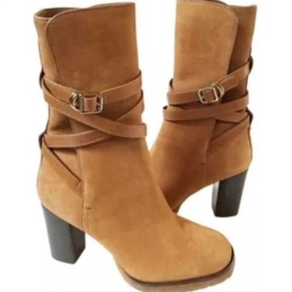 Tory Burch Jaime 85mm boots. Seeded tumbledifinni vegan leather. Worn twice.